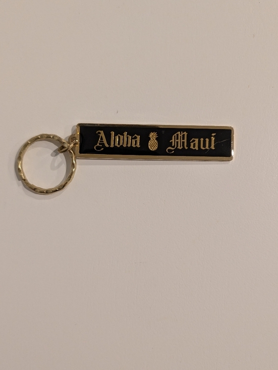 Other - Aloha Maui Black and Gold Pineapple Keychain "Sarah"
